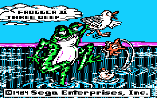 Frogger II - Three Deep Title Screen